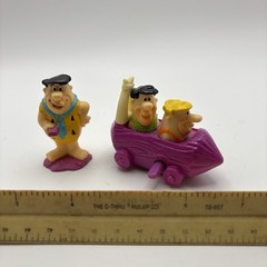2000 Fred & Barney Car 3″ Burger King & Fred Hardees Action Figure CollectionToy