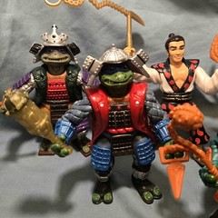 TMNT III Teenage Mutant Ninja Turtles Samurai Figures 1993 Vintage Lot Of 5