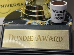 The Office Custom Michael Scott Dwight Bobble Lot, Dundee Award Rabid Wrist Band