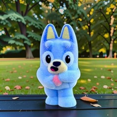 Bluey Fuzzies YOU PICK! Flocked Bluey & Friends Figures Series 1 Blind Boxes