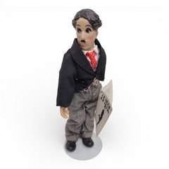 Presents Charlie Chaplin Collector Doll P3785 1990 Cane Accessory Vintage Figure