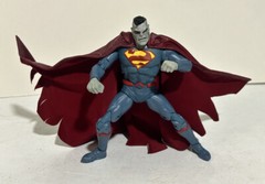 Custom Mcfarlane Superman Bizarro 1:12 Dark Red Leather Wired Cape NOT fIGURE