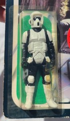 Star Wars Vintage Biker Scout Kenner Mexico ROTJ 65 Back-D 1983 Short Mouth MOC