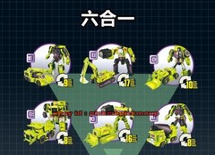 HZX h902 G1 IDW Devastator 6in1 12in Action Figure Robot Toy Gift Collect