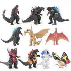 10 Pcs/Set Godzilla VS Kong Gojira Figure 3-5cm King Kong Shimo Mothra Ghidorah