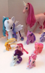 My Little Pony Lot of 18 Ponies Plus Maximus and Barbie Unicorn