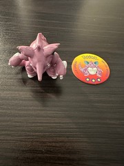 Vintage Pokemon Nidoking Tomy Action Figure w/ Battle Disc