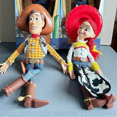 Toy Story 4 Talking Woody Jessie Action Figure Sing Soft Cute Anime Figure