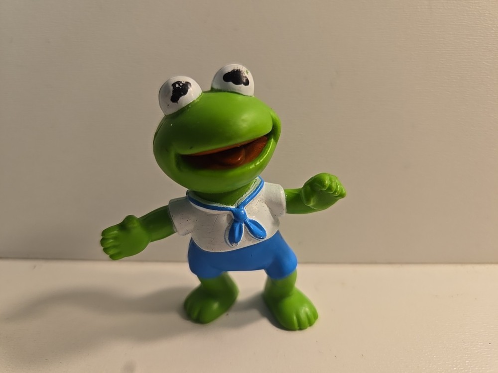 Kermit the Frog Toy Muppet Babies Figure Vintage 1986 PVC Mini 2.25″ HA Inc