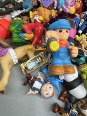 Mixed Toy Figures Lot 4 Lbs 14 Oz Barbie Little Tikes Animals Disney & More