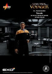 EXO-6 Star Trek Voyager 1/6 ~ CAPTAIN JANEWAY,Lt TUVOK & the EMH FREE SHIPPING