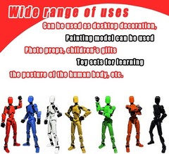 Intricately Designed T-13 Action Figure Set – 9PCS 3D Printed Fun for All Ages