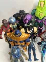 Collector Reseller Lot Of 13 Various Action Figures From Various Years DC Etc