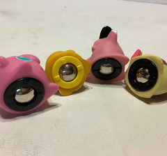 Lot of 4 Vintage 1999 Nintendo Pokemon Roller Ball Figures Sliders 1 1/4″ Tall