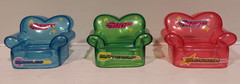 2000 Cartoon Network POWER PUFF Girls – Sittin Pretty – 3 Figure Set w/ Stands!