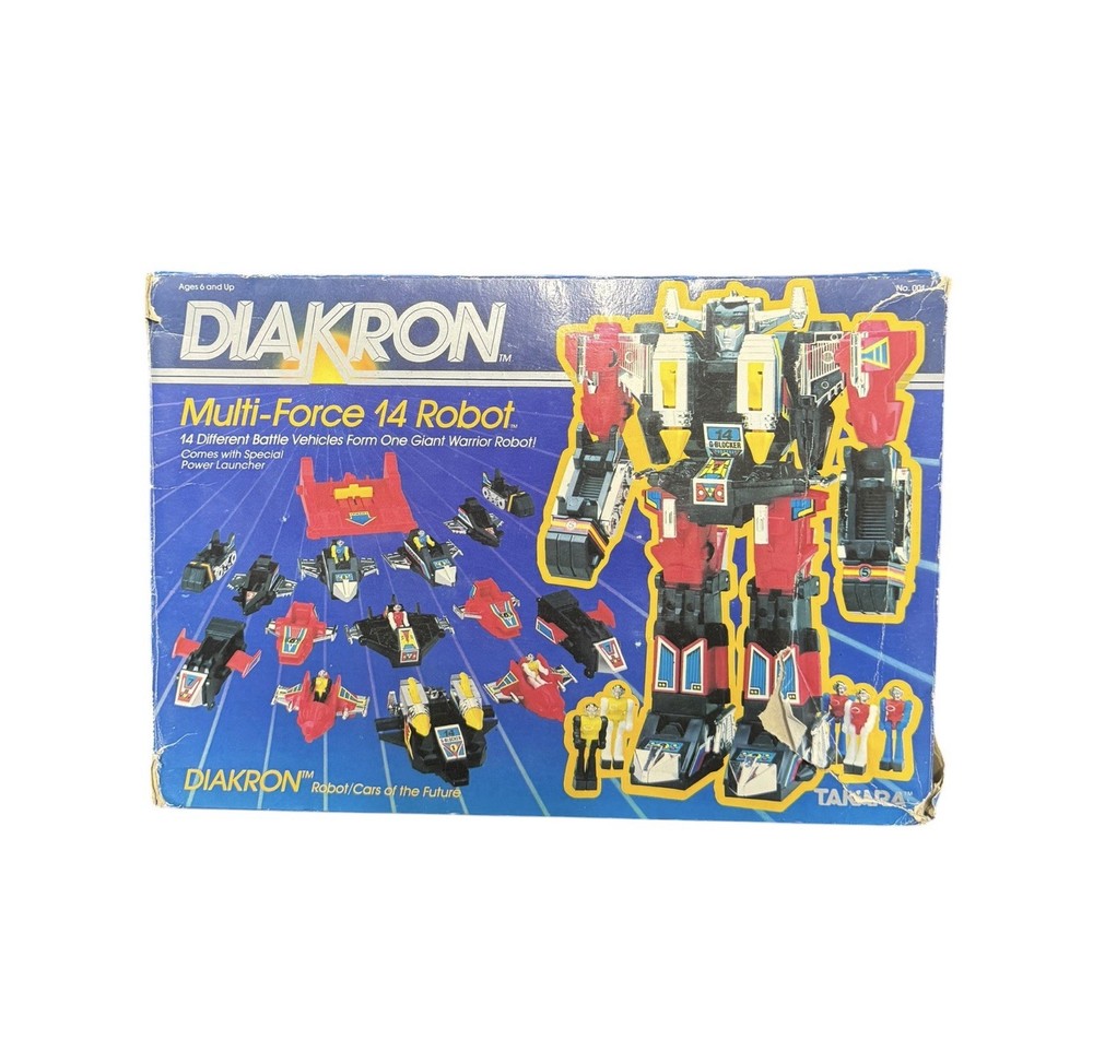 Takara Diakron Multi Force 14 Robot ALPHATRON Diaclone Convertors Incomplete
