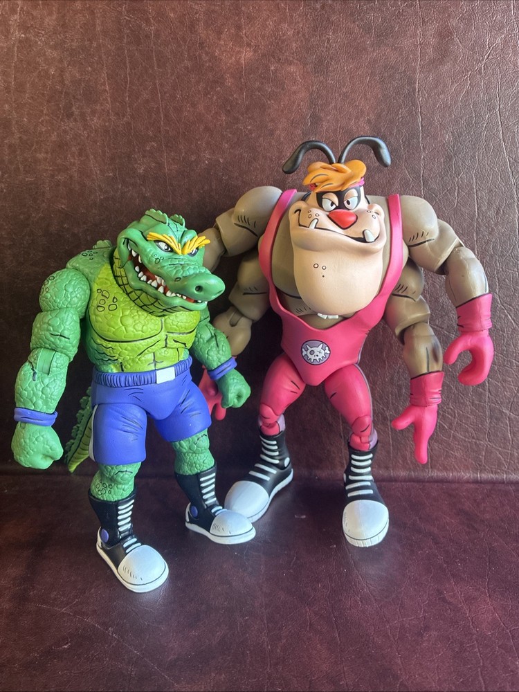NECA TMNT Teenage Mutant Ninja Turtles Stump Wrestling 2 Loose Figures