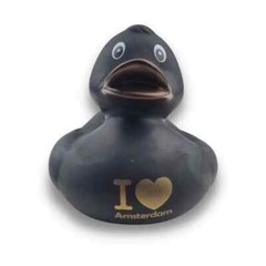 Black “I Love Amsterdam” Rubber Duck Large – Jeep Ducking – FAST US Shipper