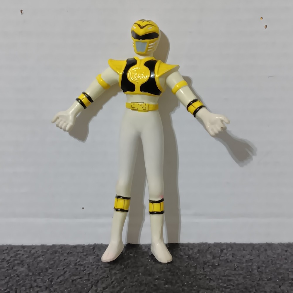 1994 POWER RANGERS White Ranger AF Bendable Rubber Bend-Em Jason David Frank VTG
