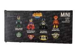 Herocross Mini HMF Box of 4 Justice League Series 0.5 ”DC Comics” Action Figur