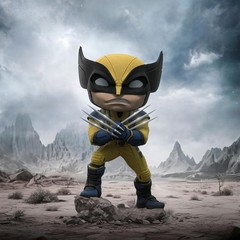 Iron Studios Wolverine Deadpool and Wolverine Minico Statue 14 cm