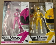 Lightning Collection Mighty Morphin Pink Ranger and Yellow Ranger Set/Lot