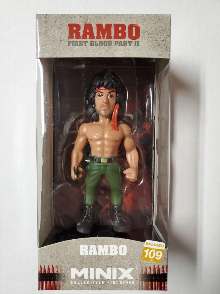 Rambo with Bandana Rambo II MINIX Collectible Figurines Movies 109 NEW