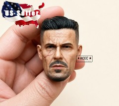 1/6 Scarred Cable Male Head Sculpt For 12″ Hot Toys PHICEN WORLDBOX Figure USA