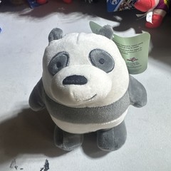 We Bare Bears Plush 7” Sitting Panda Bear Cartoon Network Toy Factory 2024 Mo