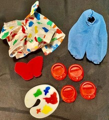 MY LITTLE PONY MLP ARTIST PAINTER PRETTY AS A PICTURE 8 PC OUTFIT ONLY (NO PONY)