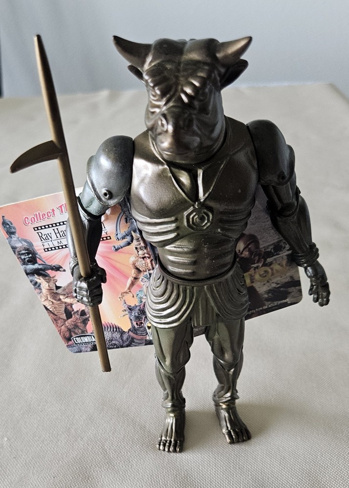 X-Plus Ray Harryhausen Film Library #5 Minoton Figure 8″ W/Tag BROKEN staff