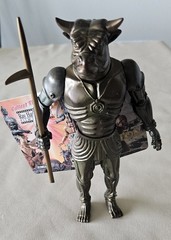 X-Plus Ray Harryhausen Film Library #5 Minoton Figure 8″ W/Tag BROKEN staff
