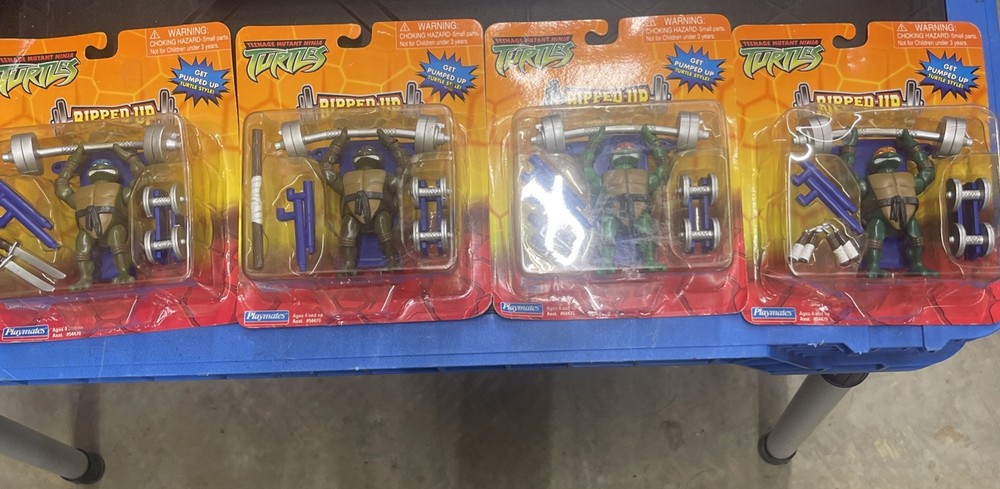 Teenage Mutant Ninja Turtles TMNT Ripped Up- All 4 Figures Unopened