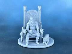 Action Figures. Resin soldier Viking Jarl 40mm of a warrior of the north