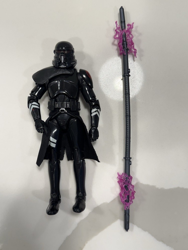 Star Wars Black Series 6″ Gamestop GG Electrostaff Purge Trooper Loose Complete