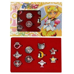 HEART MOON & STAR Sailor Moon 10 Pcs. Ring Set (Cat Anime)