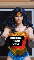 Custom Head For Mcfarlane Dc Classic Wonder Woman & Collector Edition