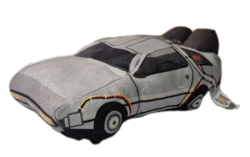 Back to the Future DMC DeLorean Time Machine Plush Figure 8” Limited Edition