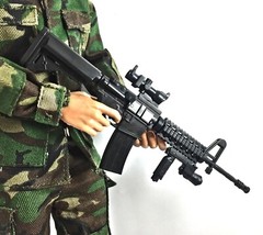 1/6 Scale MK18 Assault Rifle Carbine Gun US Navy Miniature Toy Action Figure
