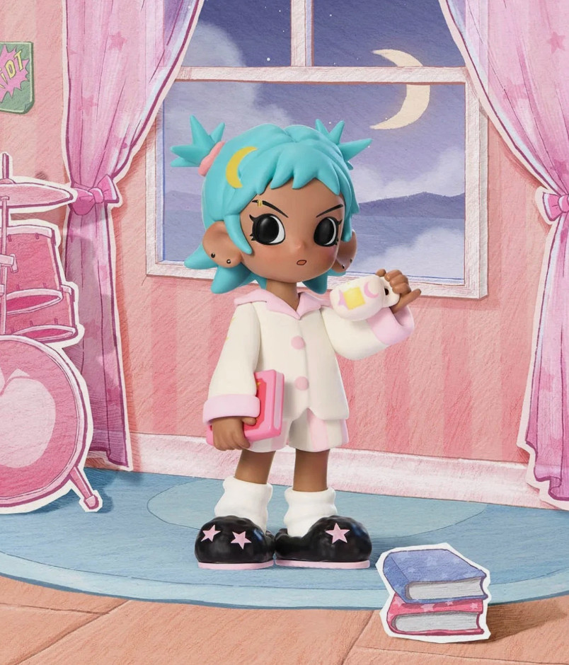 POP MART x Lil Peach Riot Sleepover Series Frankie-Night Tea Confirmed Figure