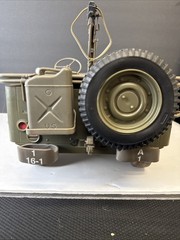 Hasbro GI Joe 12″ WWII 1941 Jeep Willys US Army 1:6 Scale W/ Turret Gun (2001)