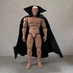 SU-C-CBP: 1/12 Black Panther style Wired Collar Cape for 6″ Action Figure
