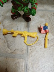 1991 TMNT Raphael Green Beret Military Teenage Mutant Ninja Turtles Complete!