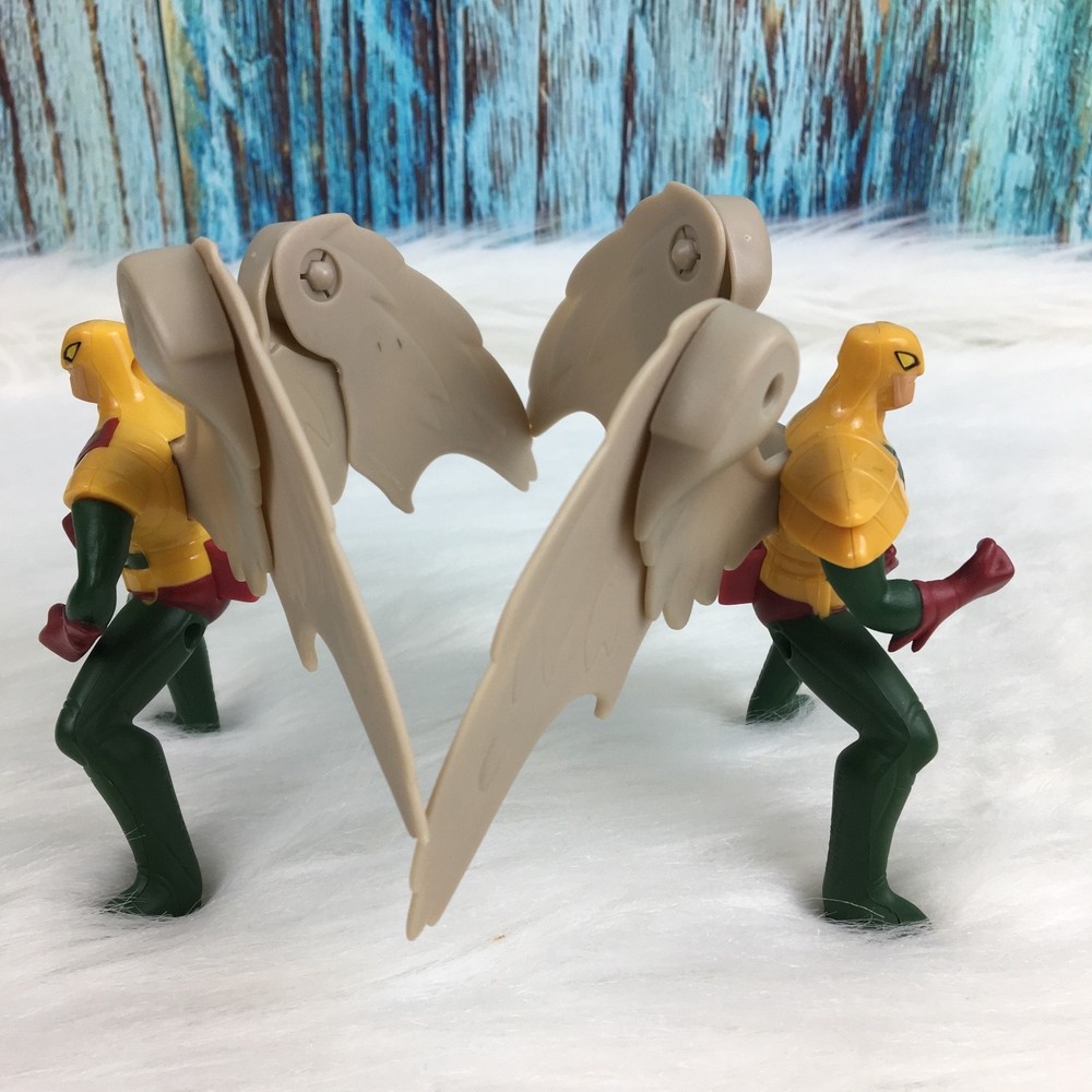 HAWKMAN JUSTICE LEAGUE A1114 4″ Lot Of 2 DC Comics 2016 McDONALD’S Flapping Wing