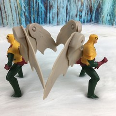 HAWKMAN JUSTICE LEAGUE A1114 4″ Lot Of 2 DC Comics 2016 McDONALD’S Flapping Wing