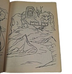 1985 Masters Of The Universe He-Man Skeletor Cover Coloring Book