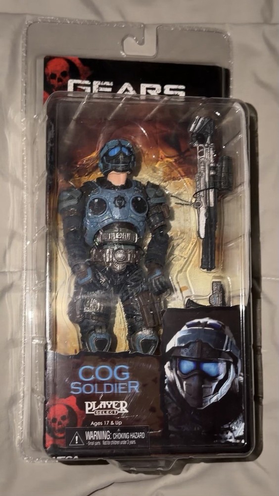 – DAMAGED – NECA / Player Select – Gears of War 2 : Cog Soldier – Action Figure