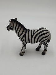 Vintage 1998 Schleich Zebra Toy Figure Play Zoo 3.25”