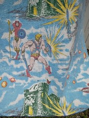 Masters Of The Universe Vintage Throw Blanket Mattel MOTU USA 88” X 63” Inches