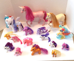 My Little Pony Lot of 18 Ponies Plus Maximus and Barbie Unicorn